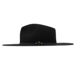 Ninakuru wool hat with leather band, bronze and stampede strap.