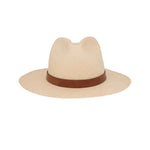 Ninakuru long brim Panama hat with hand stitched leather band.