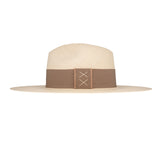Ninakuru long brim Panama hat with grosgrain ribbon, stitched loop.
