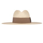 Ninakuru long brim Panama hat with grosgrain ribbon, stitched loop.