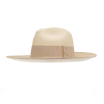 Ninakuru long brim Panama hat with grosgrain ribbon, stitched loop.