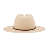 Ninakuru Panama hat with turquoise nuggets and leather band.