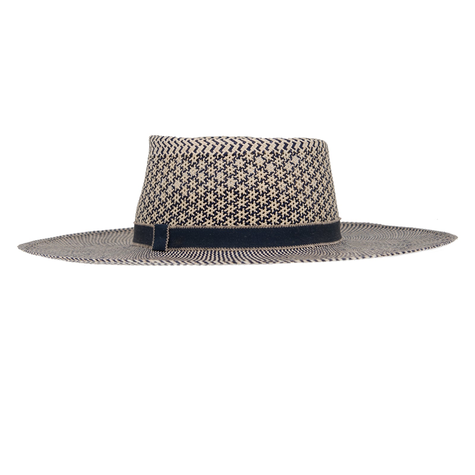 Ninakuru Panama hat with grosgrain ribbon.