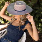 Ninakuru Panama hat with grosgrain ribbon.