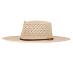 Ninakuru Panama hat with leather band and stampede strap.