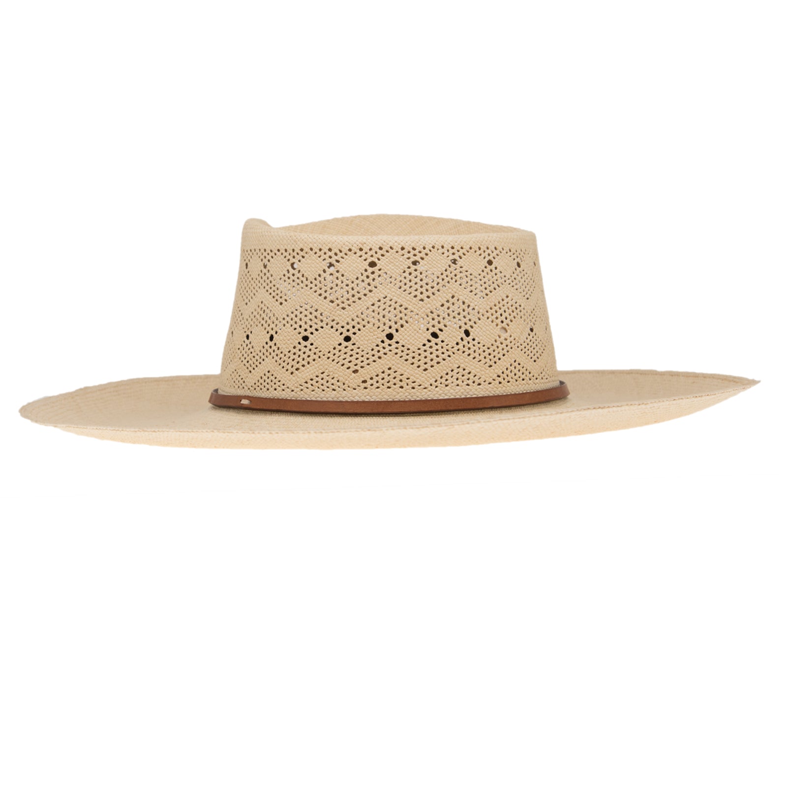 Ninakuru Panama hat with leather band.