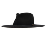 Ninakuru wool hat with leather band, bronze and stampede strap.
