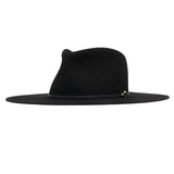 Ninakuru wool hat with leather band, bronze and stampede strap.