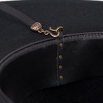 Ninakuru wool hat with leather band, bronze and stampede strap.