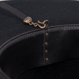Ninakuru wool hat with leather band, bronze and stampede strap.