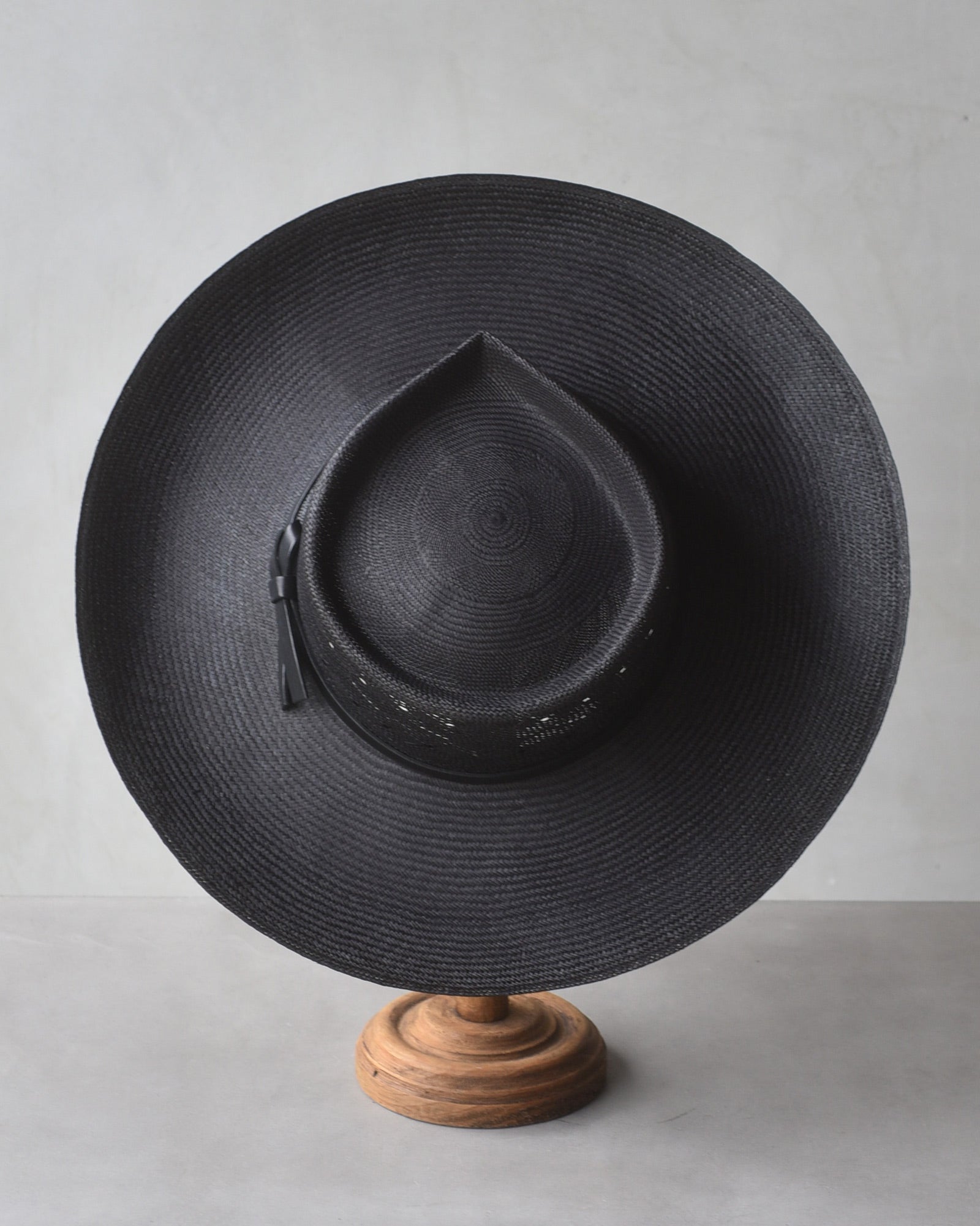 Ninakuru Panama hat with leather bow band.