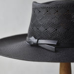 Ninakuru Panama hat with leather bow band.