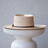 Ninakuru Panama hat with leather bow band.