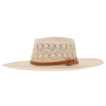 Ninakuru Panama hat with leather bow band.