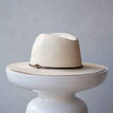 Ninakuru Panama hat with turquoise and leather band.