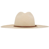 Ninakuru Panama hat with leather band and game feather.