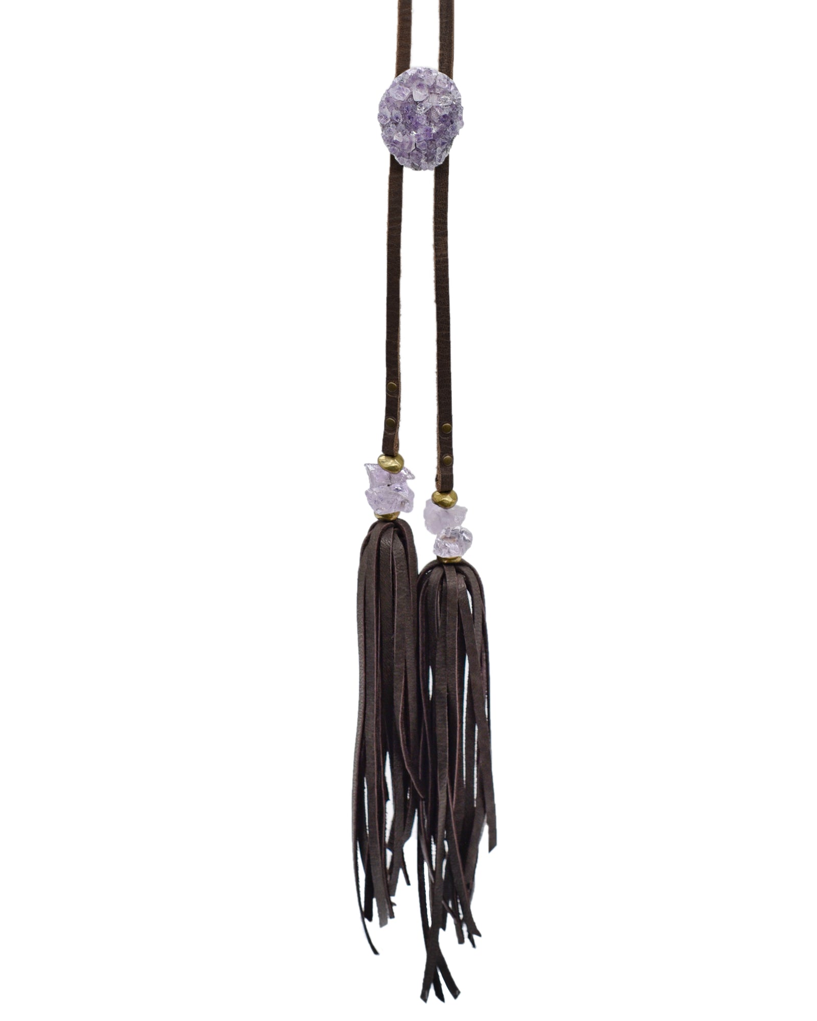 Ninakuru wool hat with amethyst.