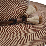 Ninakuru Panama hat with leather and horsehair.