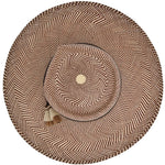 Ninakuru Panama hat with leather and horsehair.