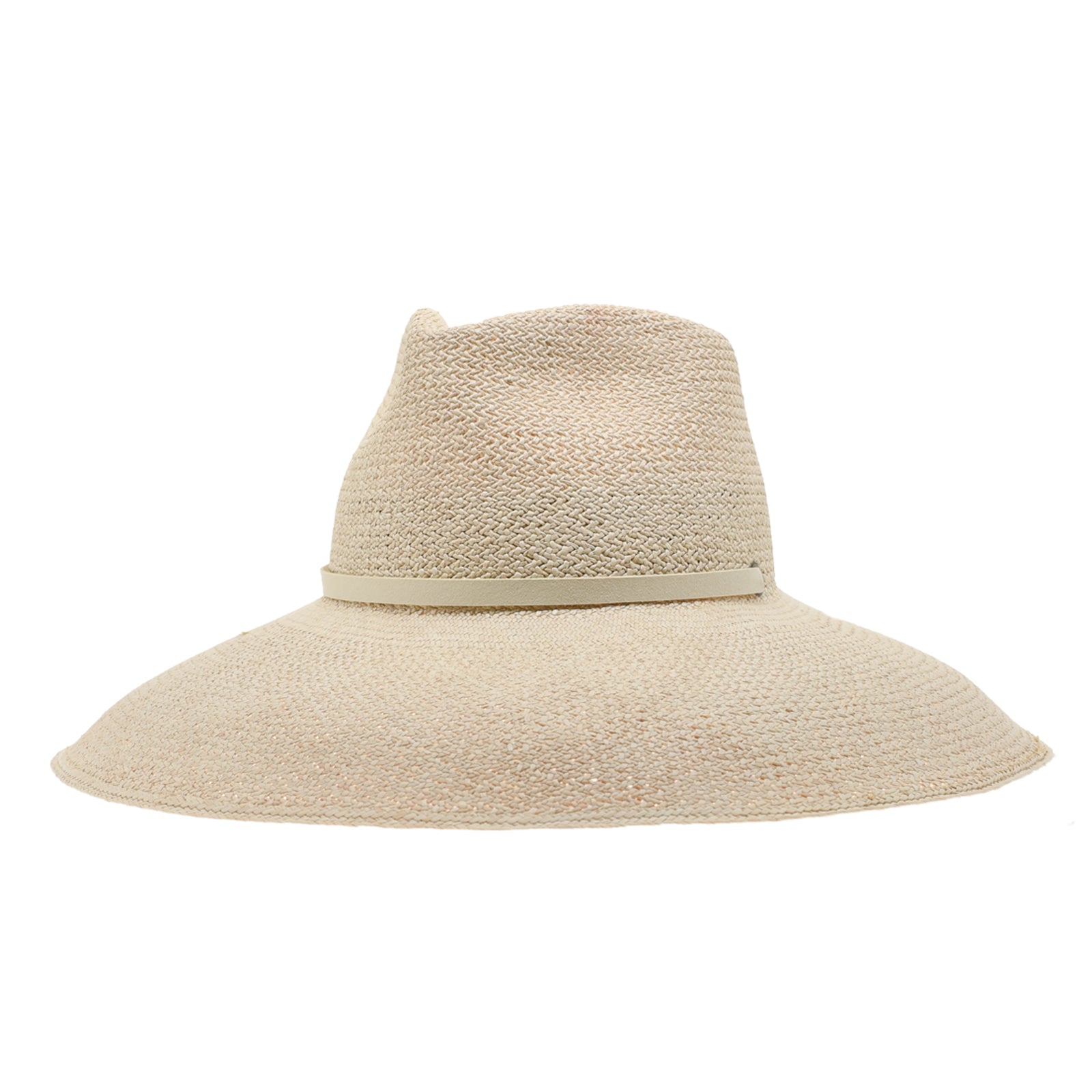 Ninakuru diamond crown Panama hat with vegan band.