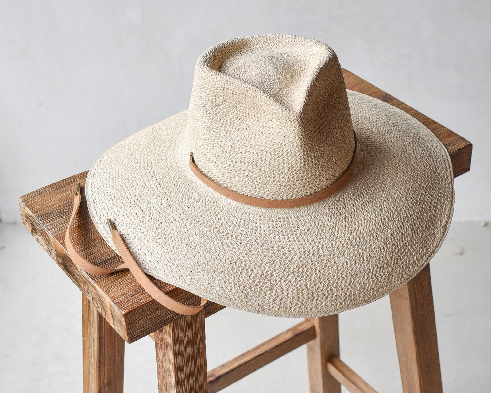 Ninakuru diamond crown Panama hat with vegan band.