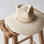Ninakuru diamond crown Panama hat with vegan band.