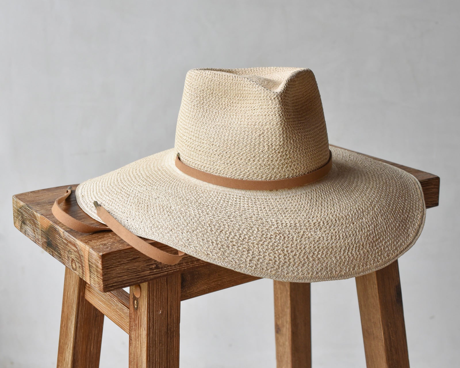 Ninakuru diamond crown Panama hat with vegan band.