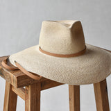 Ninakuru diamond crown Panama hat with vegan band.