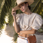 Ninakuru leather tote.