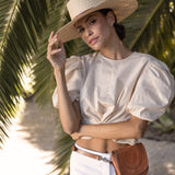 Ninakuru leather tote.