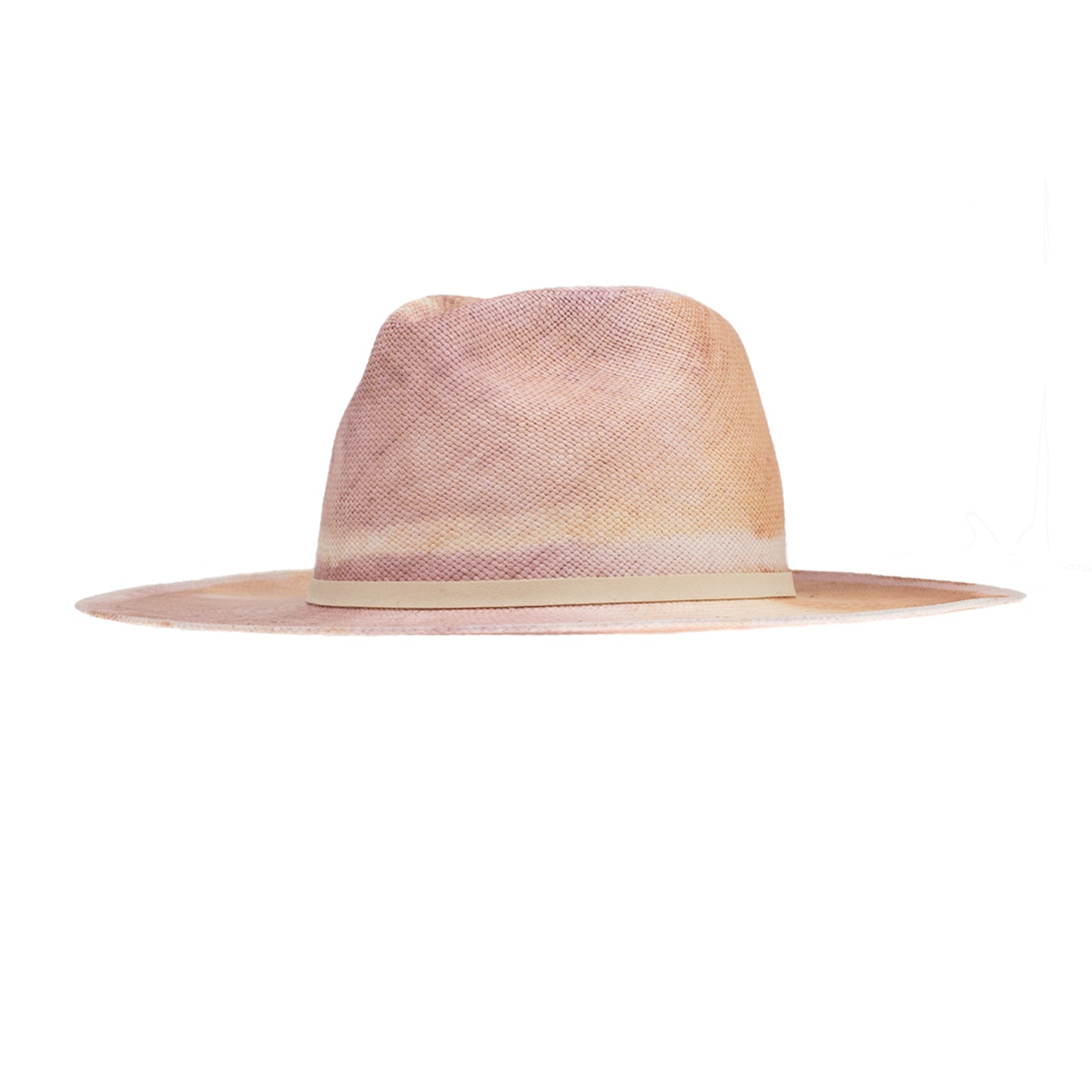 Ninakuru dyed Panama hat with vegan band.