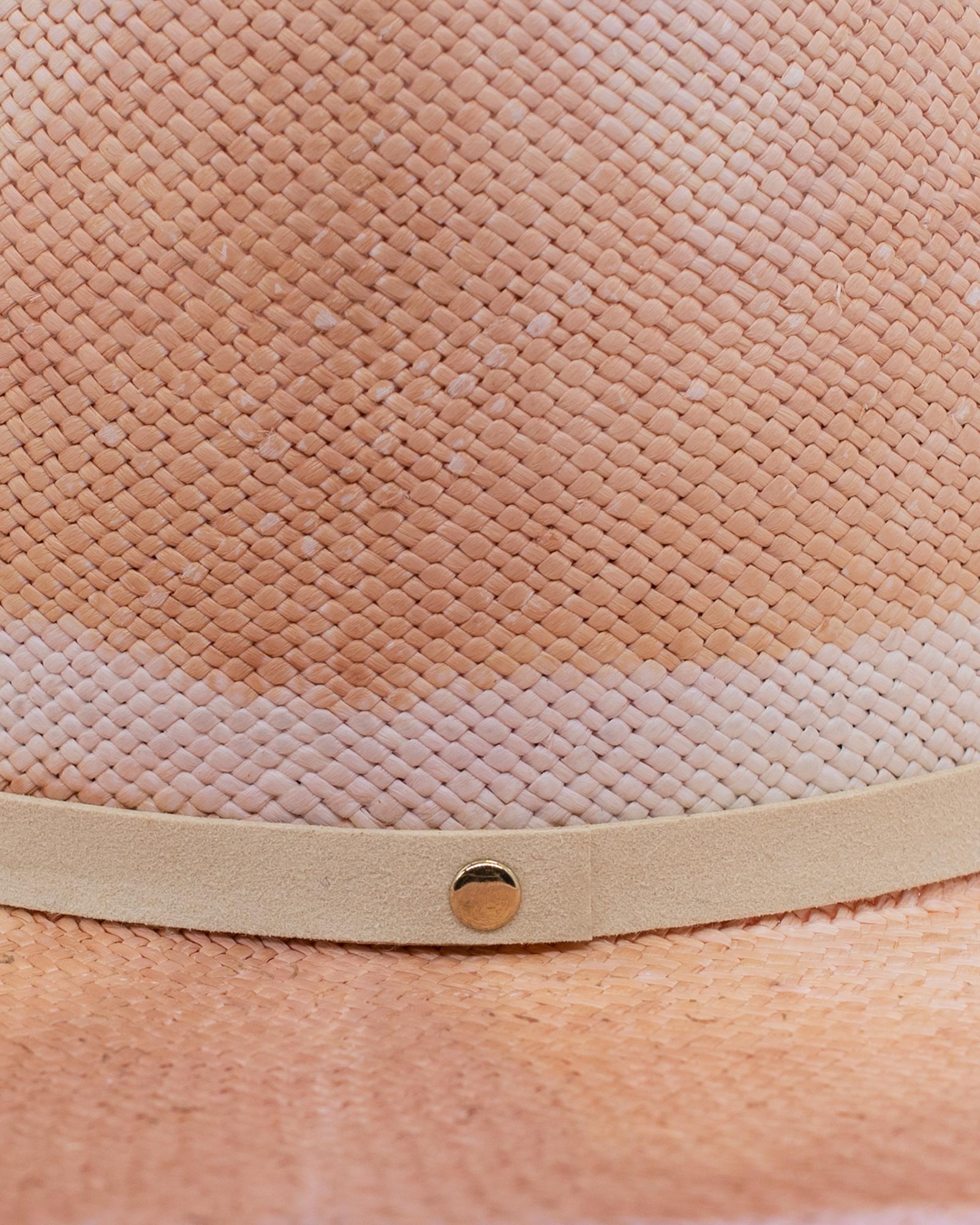 Ninakuru dyed Panama hat with vegan band.
