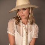Ninakuru Panama hat with vegan suede band.