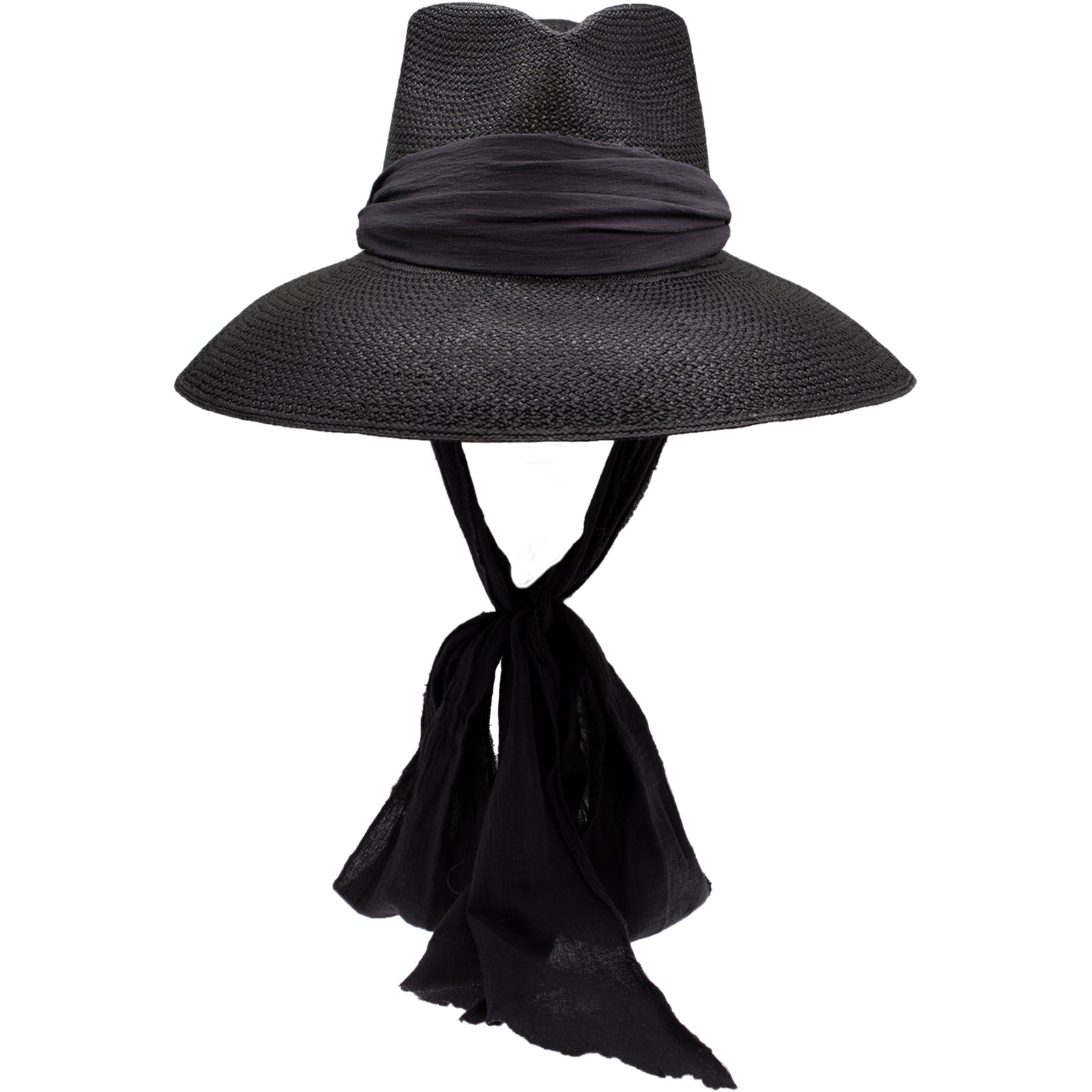 Ninakuru Panama hat diamond crown cotton wrap.