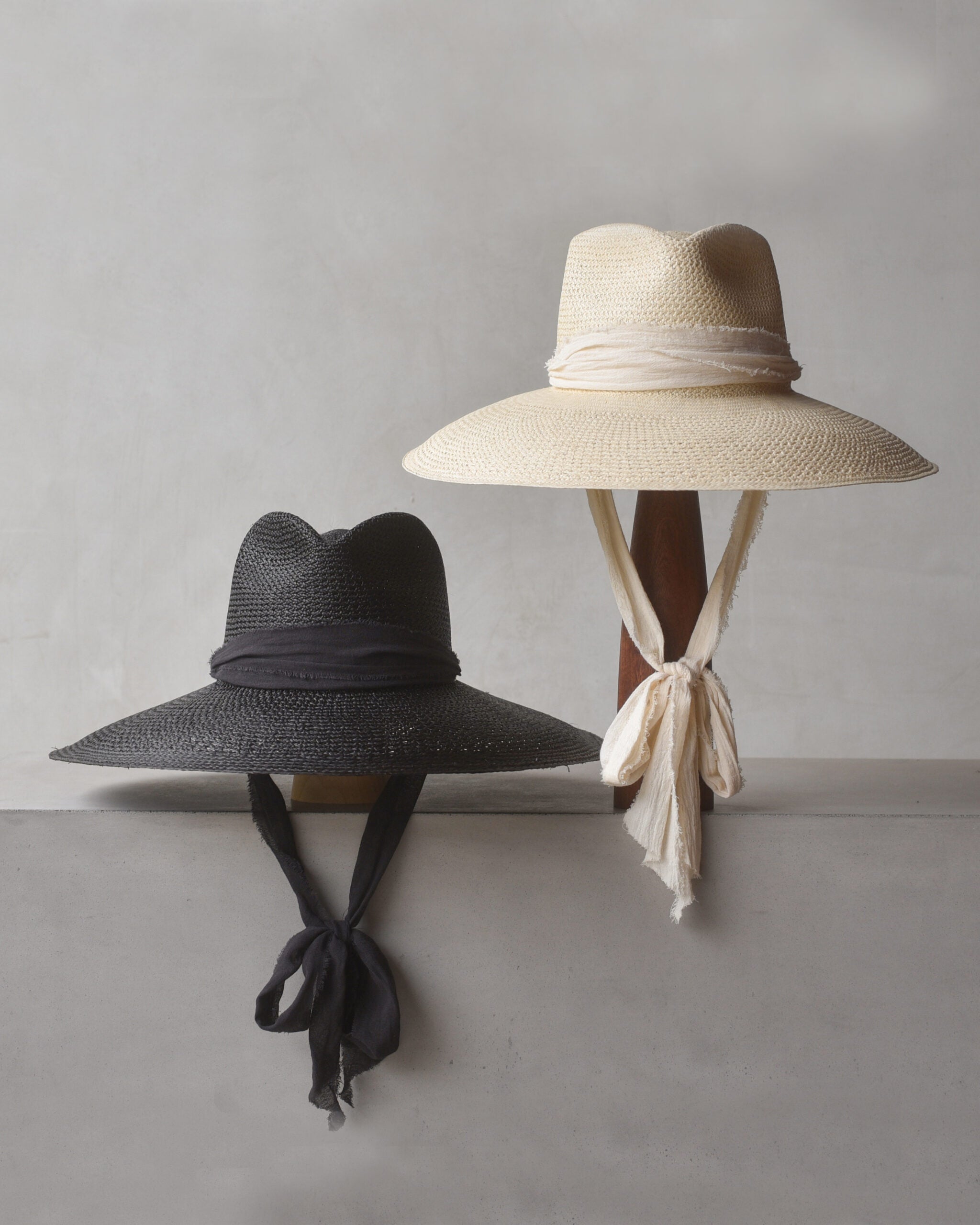 Ninakuru Panama hat diamond crown cotton wrap.