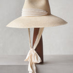 Ninakuru Panama hat diamond crown cotton wrap.