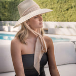 Ninakuru Panama hat diamond crown cotton wrap.