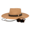 Ninakuru Panama hat with horsehair band and tassels.
