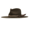 Ninakuru Panama hat with leather braided band and stampede strap.