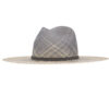 Ninakuru Panama hat with suede band and rivet.