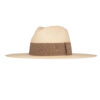 Ninakuru long brim Panama hat with grosgrain ribbon, stitched loop.
