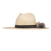 Ninakuru Panama hat with grosgrain band and tassels.