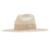 Ninakuru Panama straw hat with grosgrain ribbon and bow.