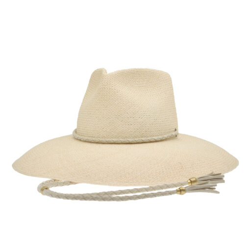 Ninakuru diamond crown Panama hat with vegan band.